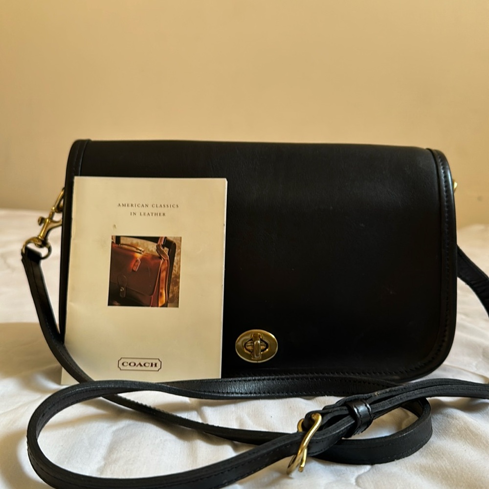 Vintage leather coach bag
